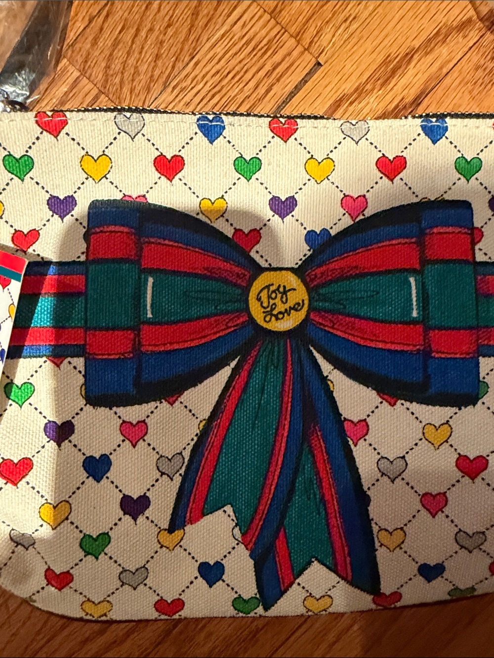 Brighton Multicolor Heart Bow Crossbody Bag